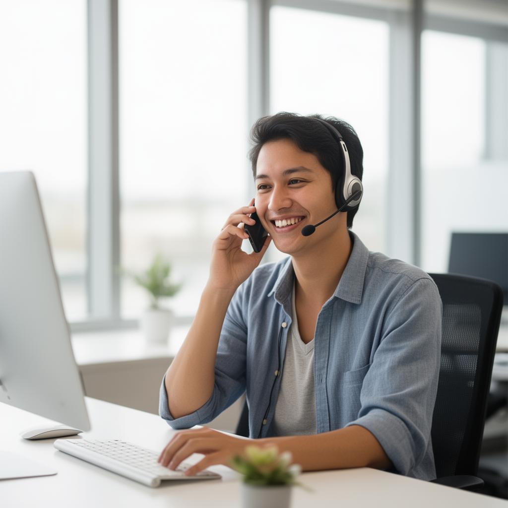 A licensed Meet Care Plans advisor speaking with a customer
